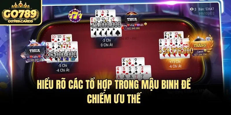 Mậu Binh Hiểu rõ các tổ hợp trong Mậu Binh để chiếm ưu thế