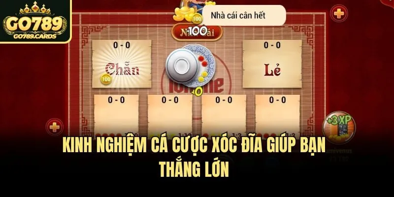 Xóc Đĩa Kinh nghiệm cá cược xóc đĩa giúp bạn thắng lớn